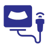 blue ultrasound icon