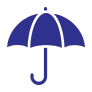 blue umbrella icon